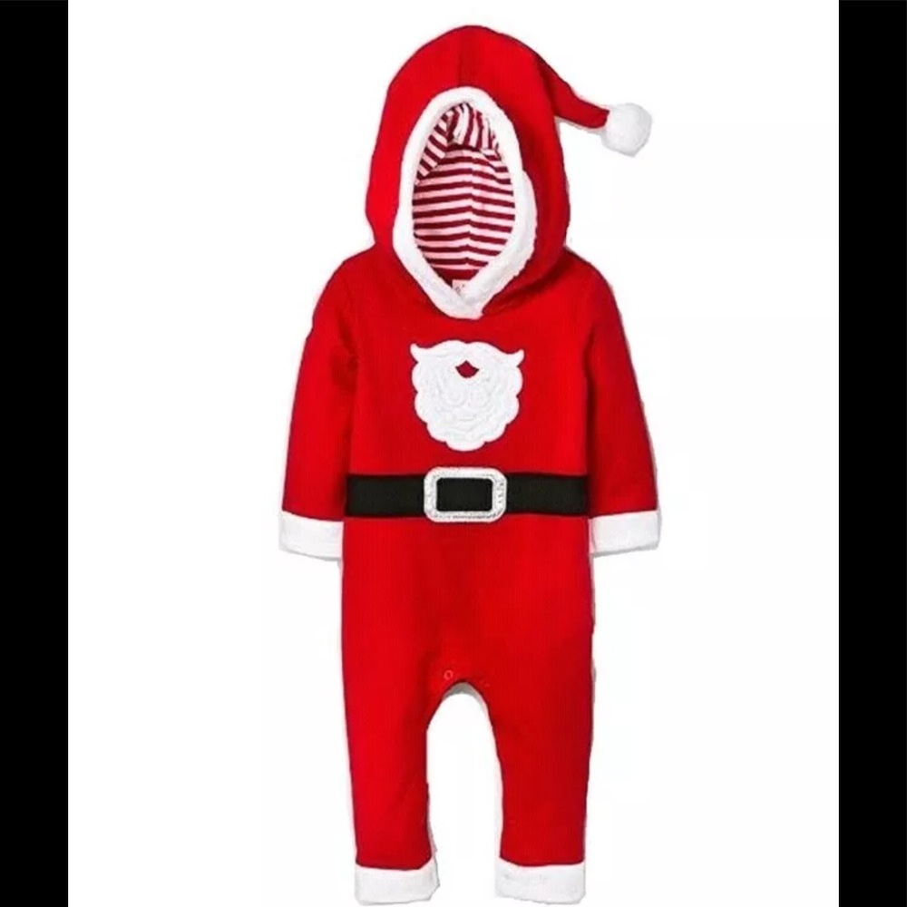 New With Tags Baby Boy Christmas Holiday Outfit Santa Suit